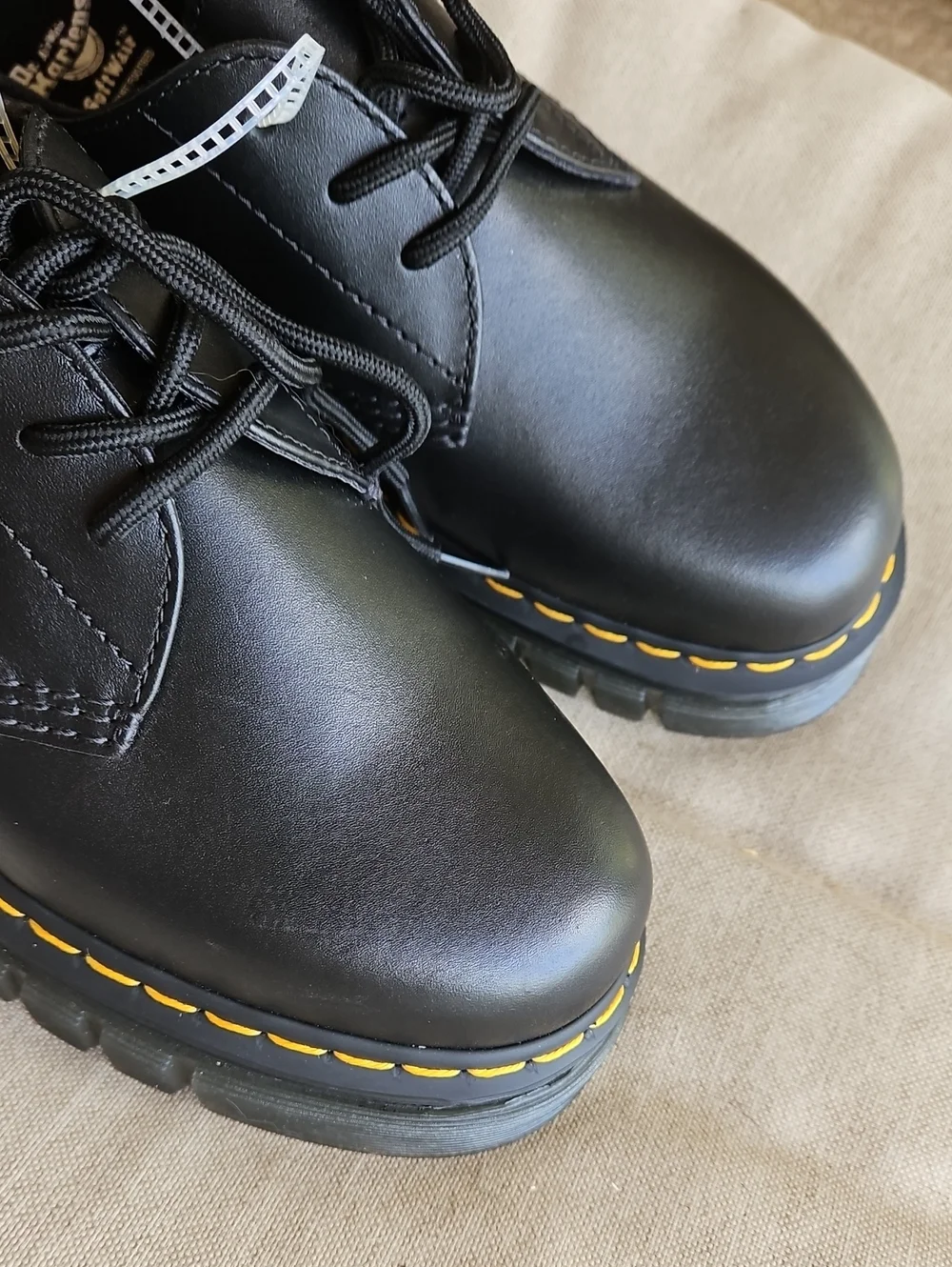 Dr Martens Audrick Platform Oxford Shoes In Black, Woman's 10